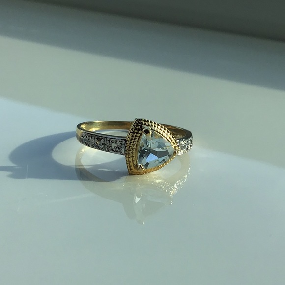 white topaz Jewelry - 🖤SOLD🖤🖤🖤solid 10k gold.
